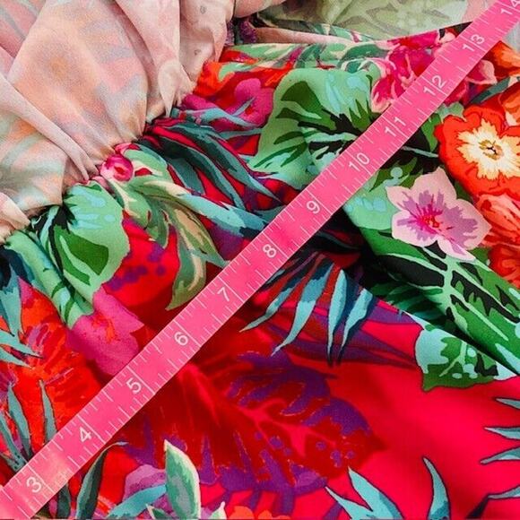 Show Me Your Mumu $148 Womens Small Multi Floral Print Rosarita Strapless Romper - Picture 10 of 15